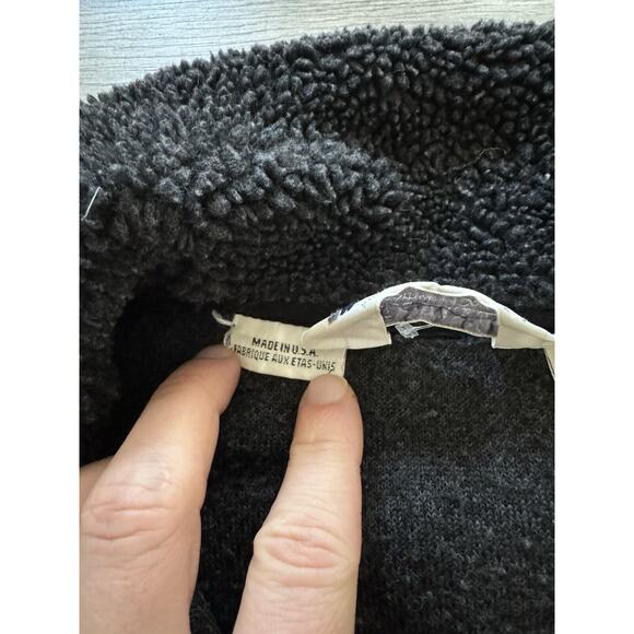 VINTAGE 80s Columbia Deep Fleece Jacket USA MADE Coat‎ Gray Womens Medium - Picture 7 of 10